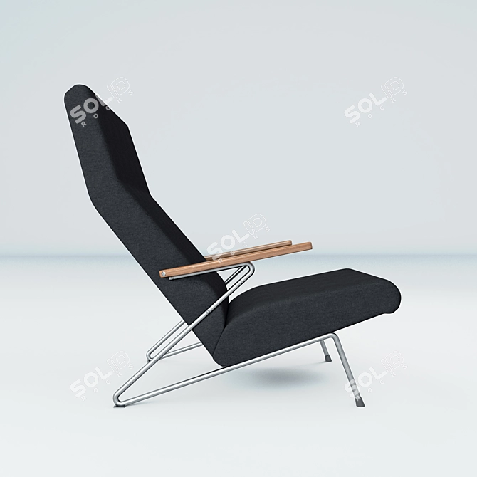 Rare Koene Oberman Lounge Chair: Timeless Elegance 3D model image 3