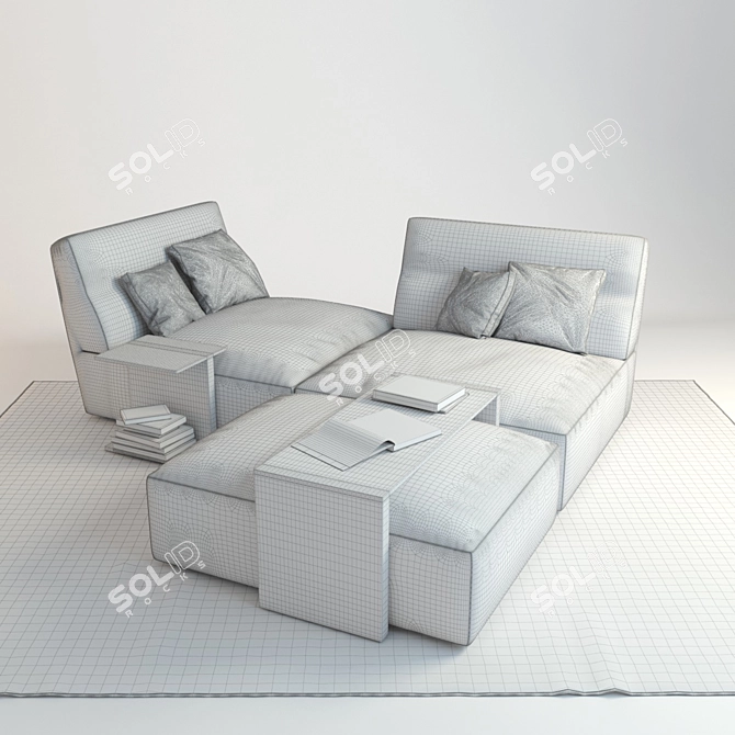 Verzelloni Joe Sofa: Italian Elegance 3D model image 2