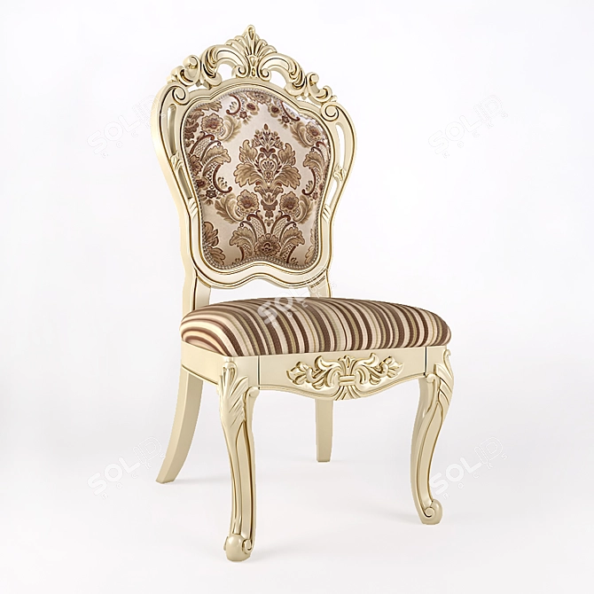 Elegant Ivory Chair: JF 2210B 3D model image 1