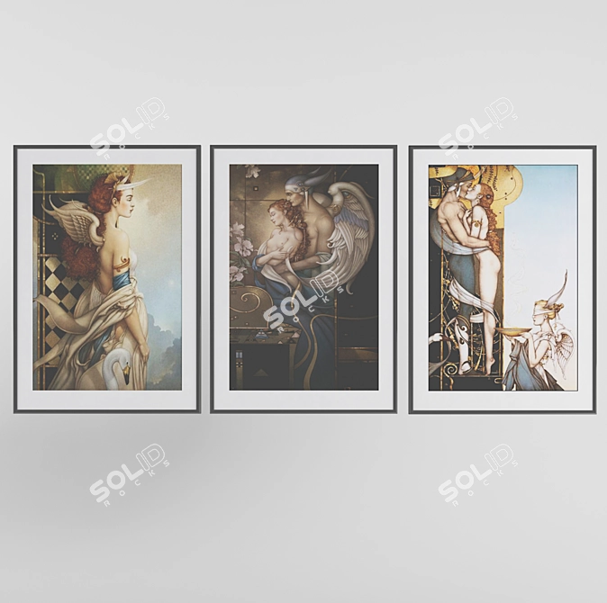 Title: Michael Parkes Art Collection 3D model image 2