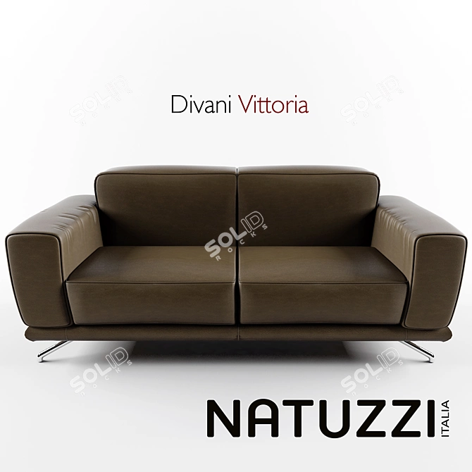 Elegant and Luxurious: Vittoria Sofa 3D model image 1