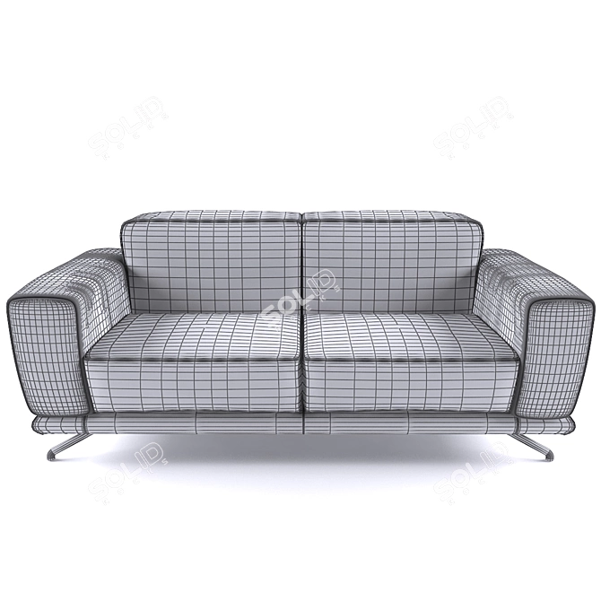 Elegant and Luxurious: Vittoria Sofa 3D model image 2