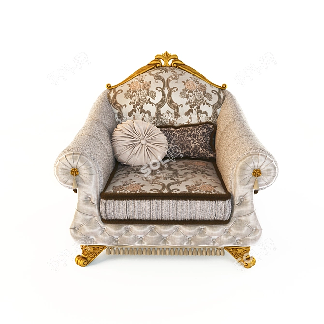Italian SAT Venere Armchair 3D model image 2