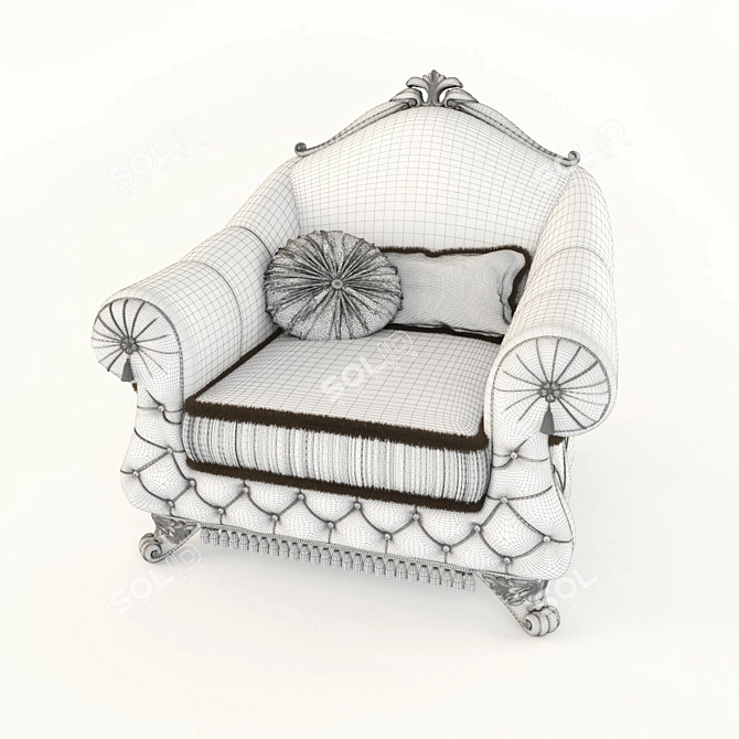 Italian SAT Venere Armchair 3D model image 3