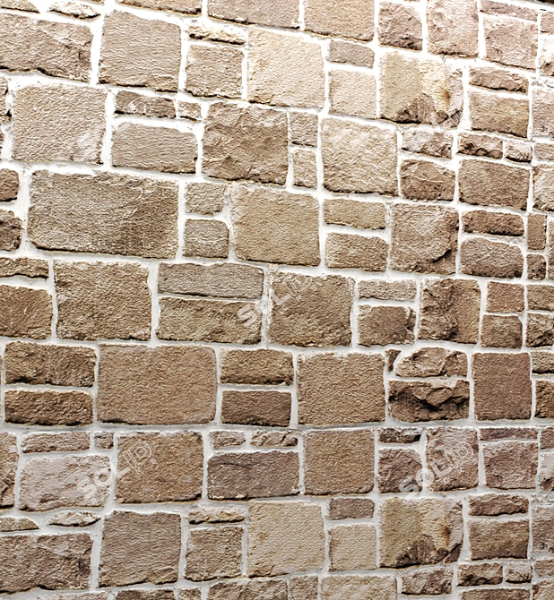 Wildstone Masonry Wall 3D model image 2