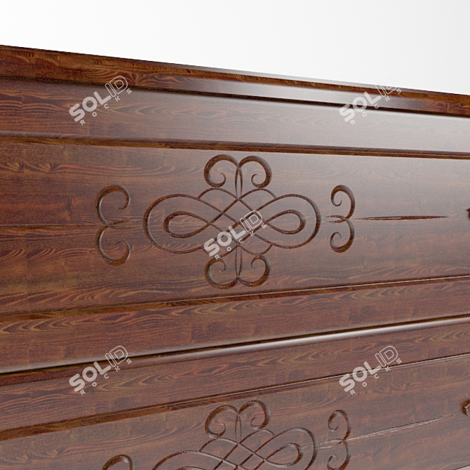 Engraved Chest of Drawers 3D model image 2