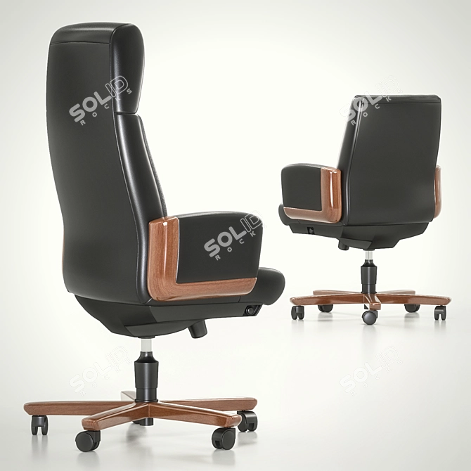 DICO WOOD: Stylish Chairs by DAZATO 3D model image 2