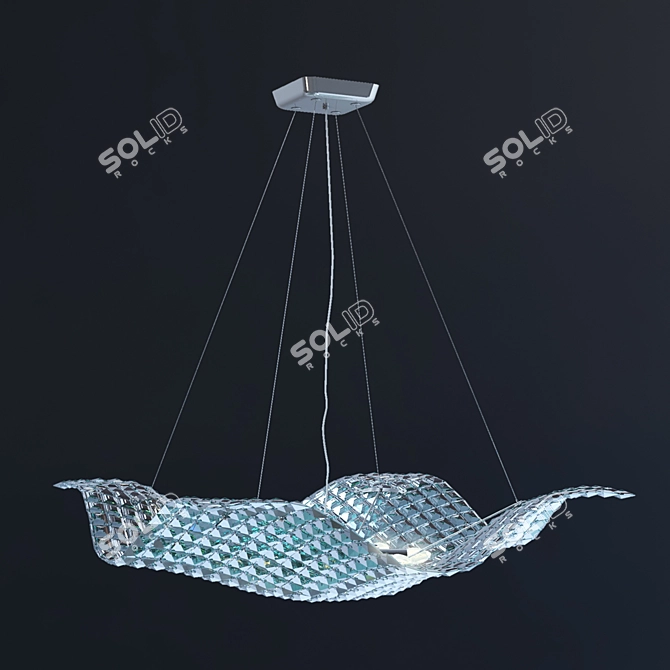 Fitta Modern Crystal Chandelier 3D model image 1