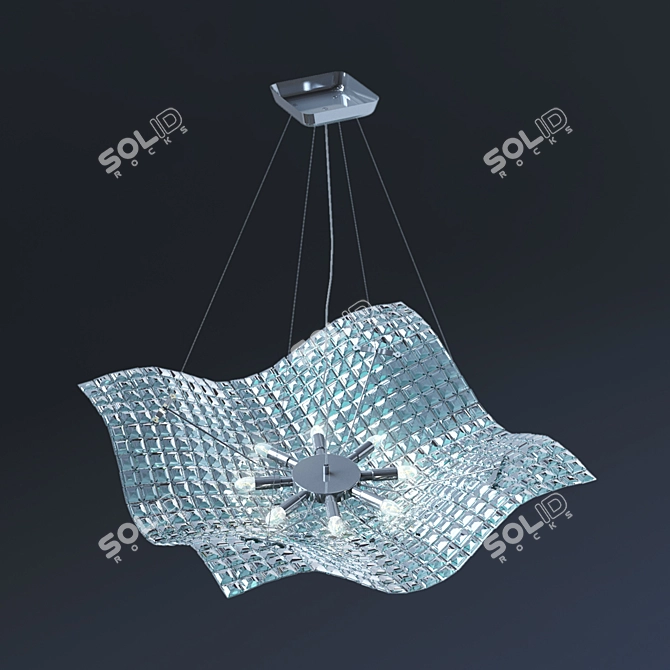 Fitta Modern Crystal Chandelier 3D model image 2