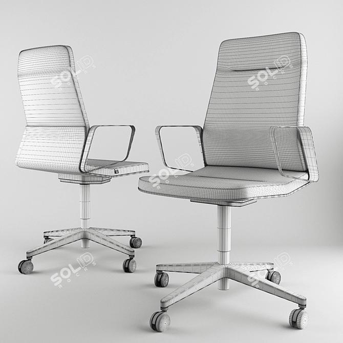 Vintageis5 Office Chair by Interstuhl 3D model image 2