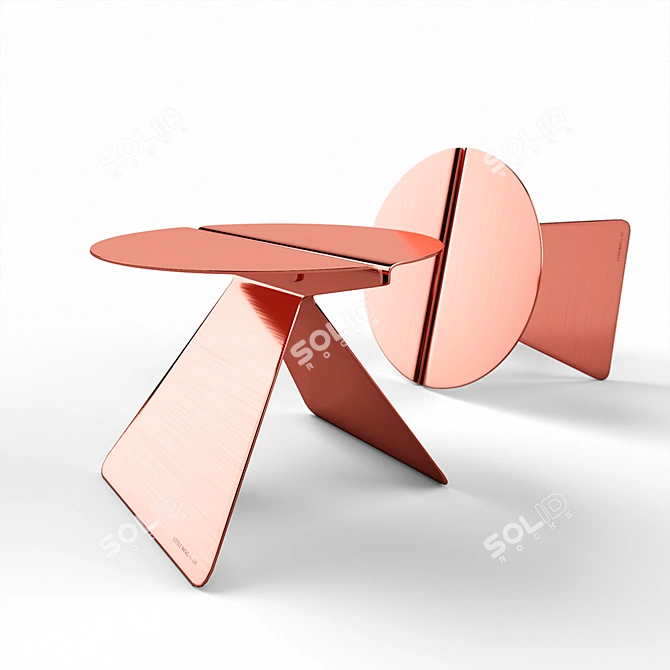 Sleek Coffee Table - Little Wing 3D model image 1