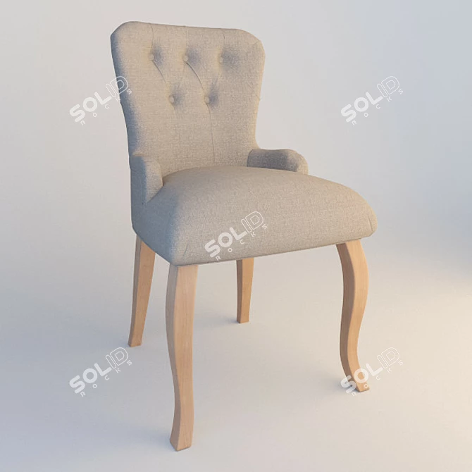 Elegant Mary Chair | Stylish Seating Solution 3D model image 1