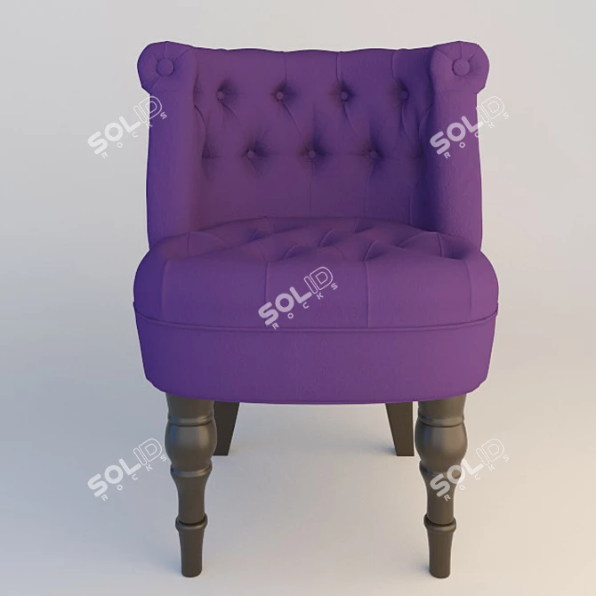 Cozy Moka Armchair 3D model image 1