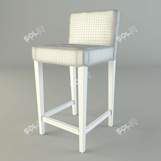 Stylish HENRIKSDAL Bar Stool: Sleek Design & Ideal Dimensions 3D model image 2