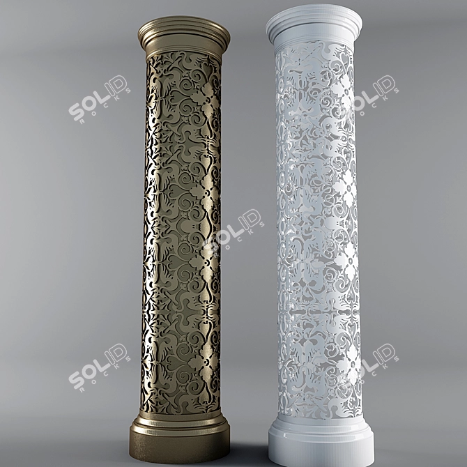 Timeless Elegance: Classic Column 2 3D model image 1