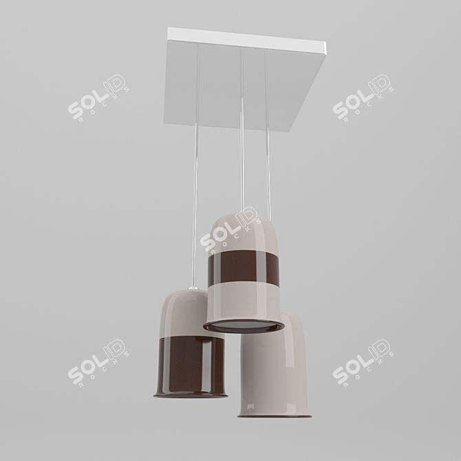 Elegant Crystal Chandelier 3D model image 1