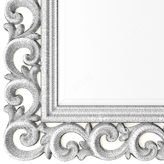 Reflective Reflection: Modern Mirror 3D model image 3