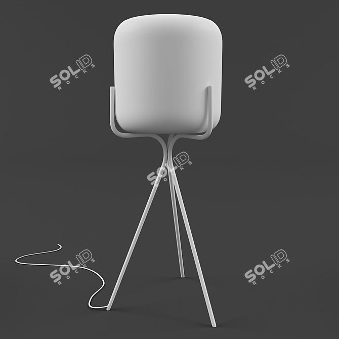 Renoux's Gelato: Contemporary Table Lamp 3D model image 1