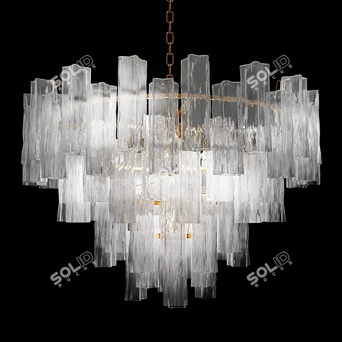 Luxurious Celestine Gold Lighting 3D model image 1