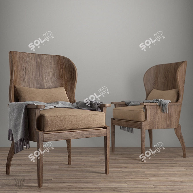 Beaumont Chair: Stylish and Contemporary 3D model image 1