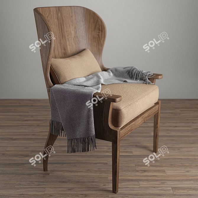 Beaumont Chair: Stylish and Contemporary 3D model image 2