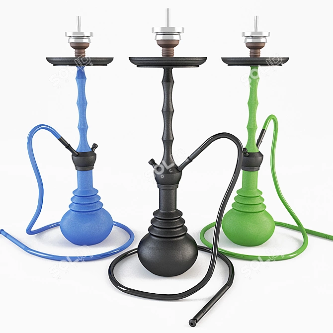 Modern Hookah 3D model image 1