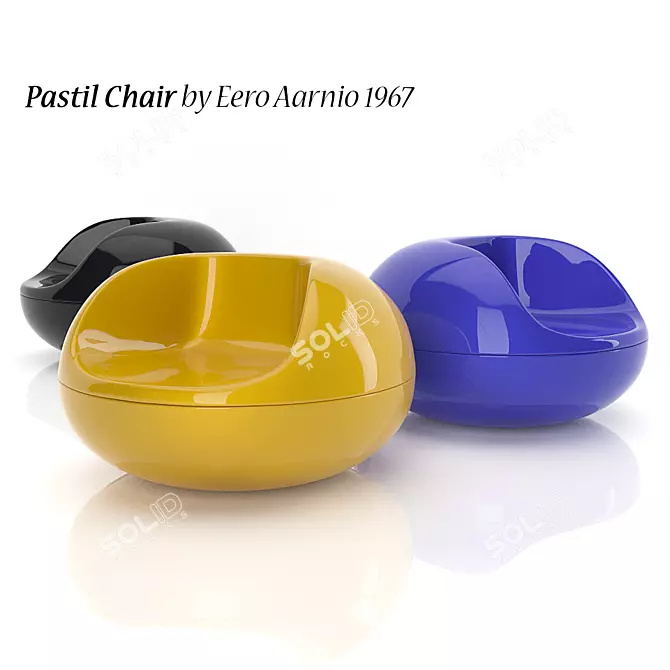 1967 Pastil Chair by Eero Aarnio - Fiberglass Outdoor Seating 3D model image 1