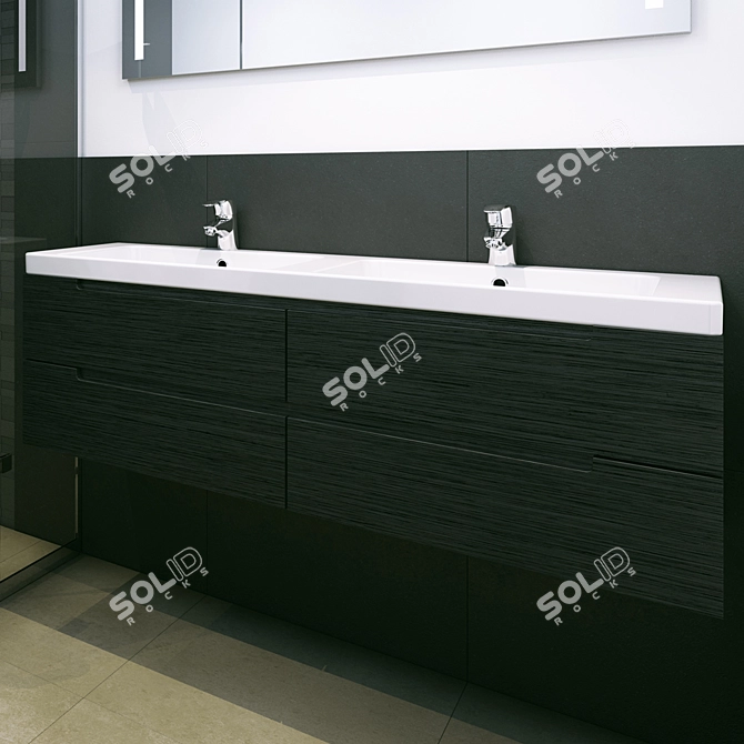 Modern Bathroom Set 3D model image 2