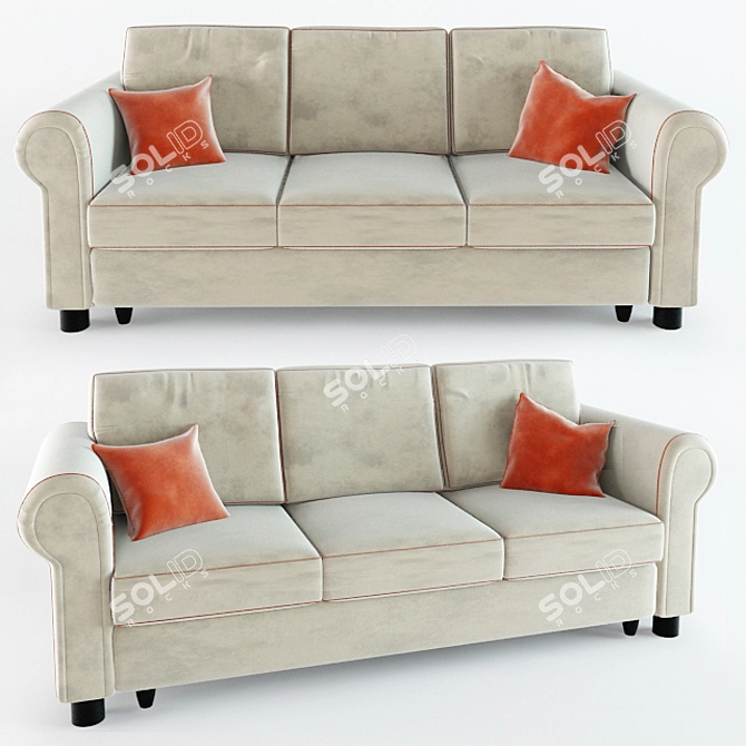 Contemporary Jazz Sofa 3D model image 1