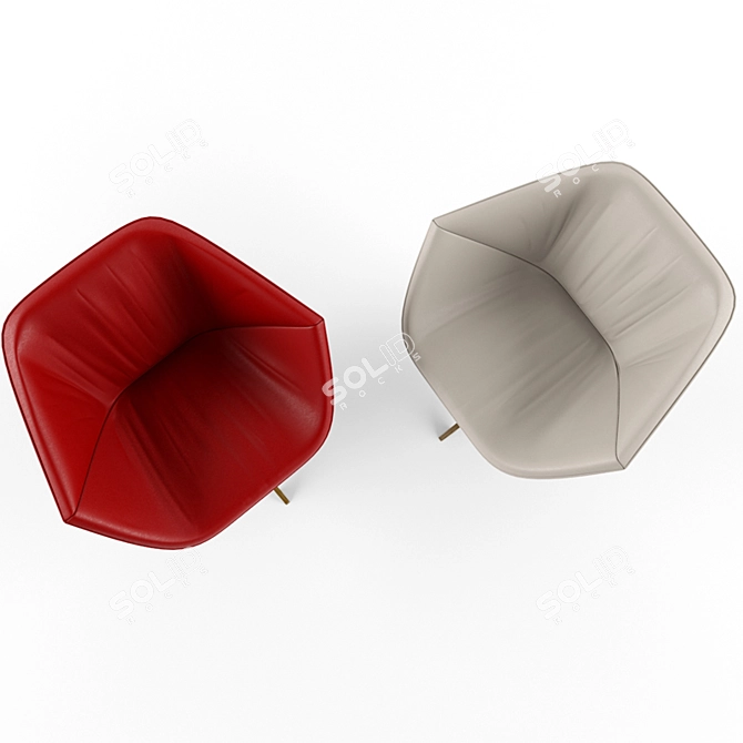 Ella Easy Chair: Ergonomic Comfort 3D model image 3