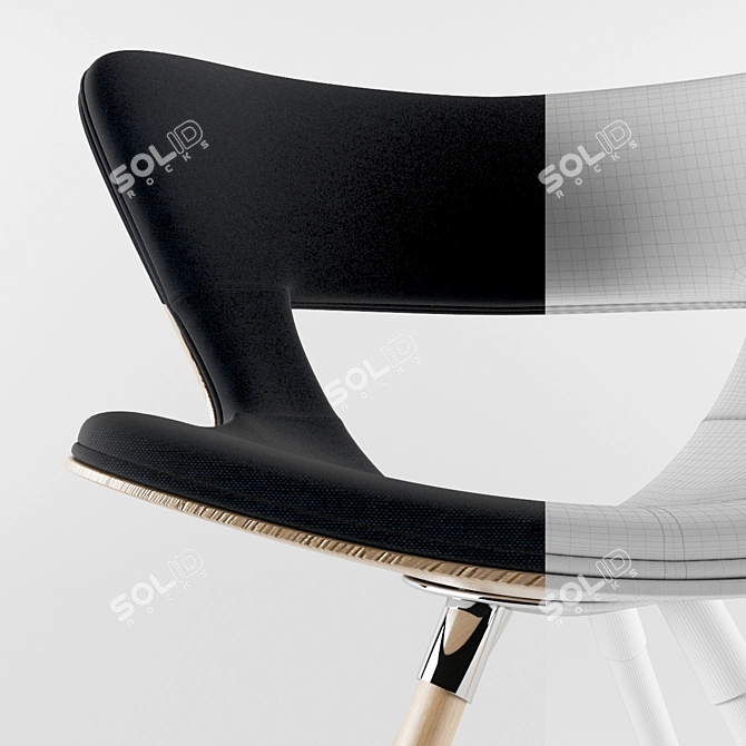 Fredericia Mundo Lounge Chair: Sleek & Stylish 3D model image 3