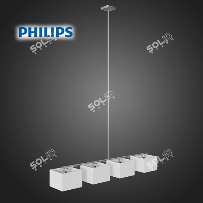 Elegant Philips Ely Pendant Lighting 3D model image 1