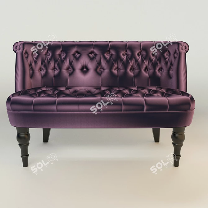 Cozy Moka Sofa 3D model image 1