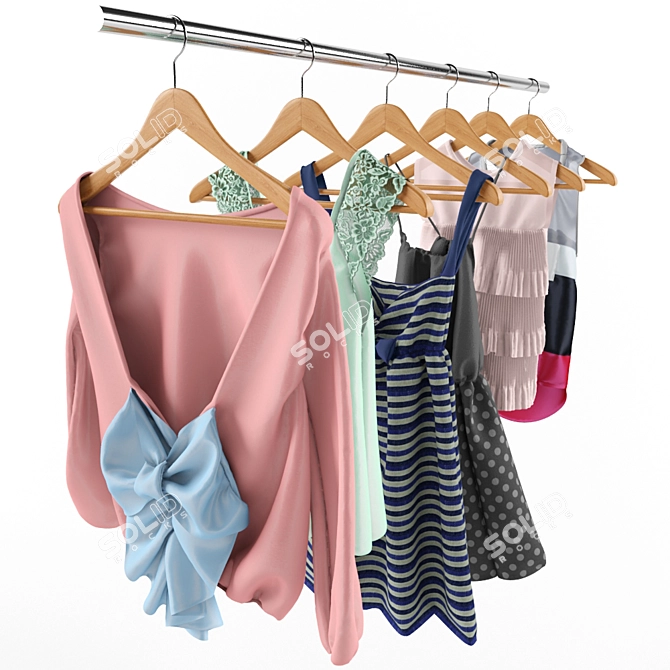 Cloth Collection: Hanger Haven 3D model image 1