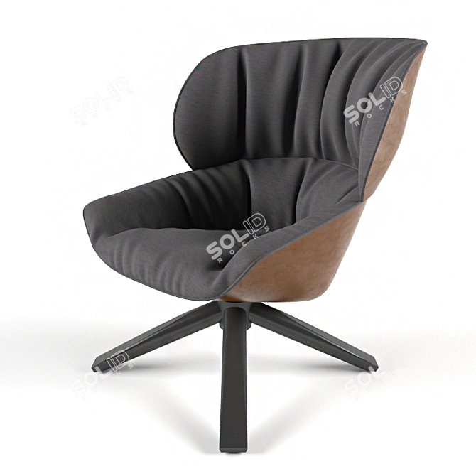 TABANO Armchair: Ultimate Comfort 3D model image 1