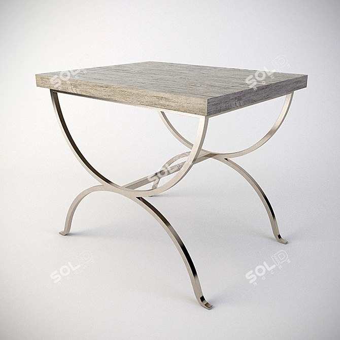 Bernhardt Marquesa Cocktail Table - Elegant and Versatile 3D model image 2