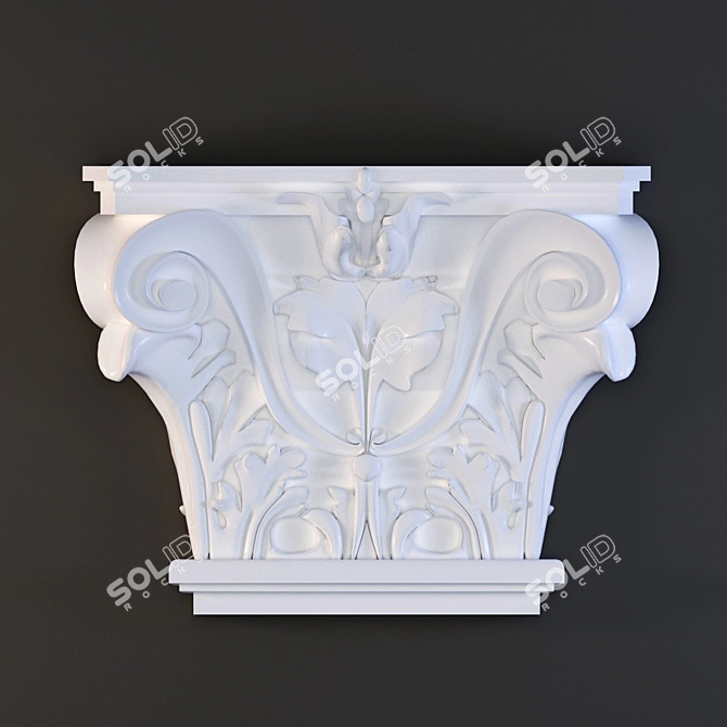 Orac Decor K201 Pilaster: Elegant Architectural Detail 3D model image 1