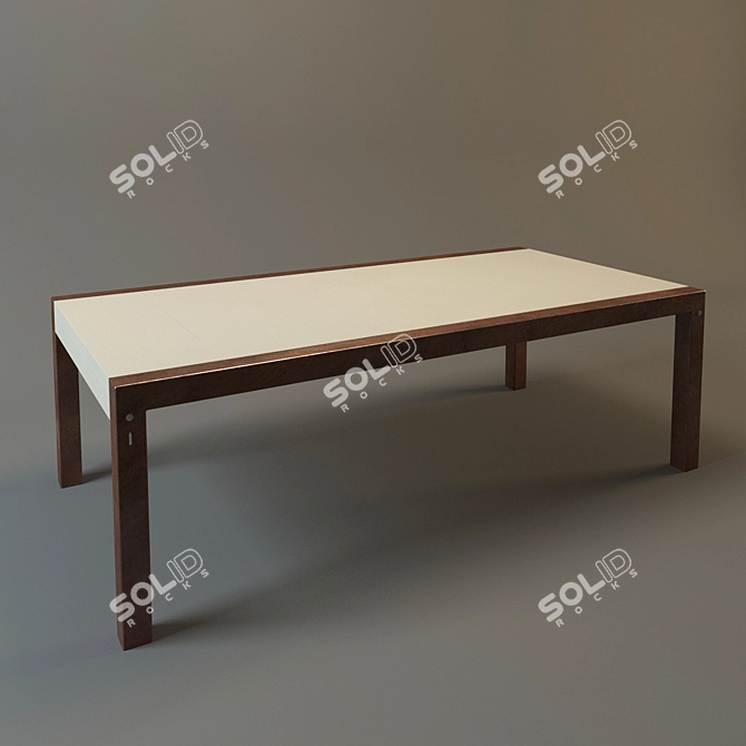 Modern Kitchen Table 3D model image 1