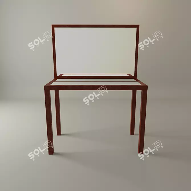Modern Rustic Dresser 3D model image 1