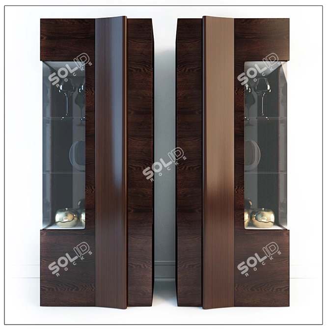 Harmonia Showcase - Stylish Display Cabinet for Any Space 3D model image 1