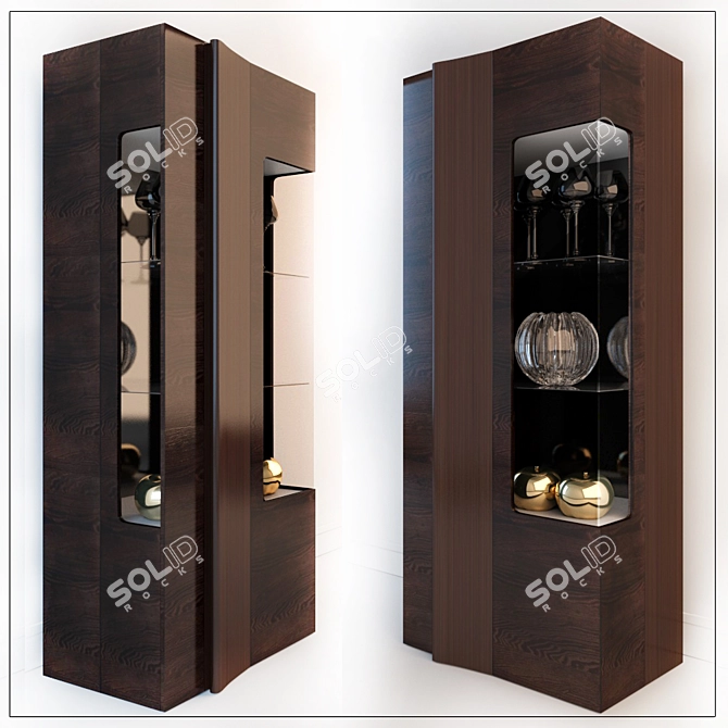 Harmonia Showcase - Stylish Display Cabinet for Any Space 3D model image 2
