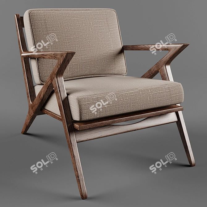 SOTO Cozy Lounge Chair 3D model image 1