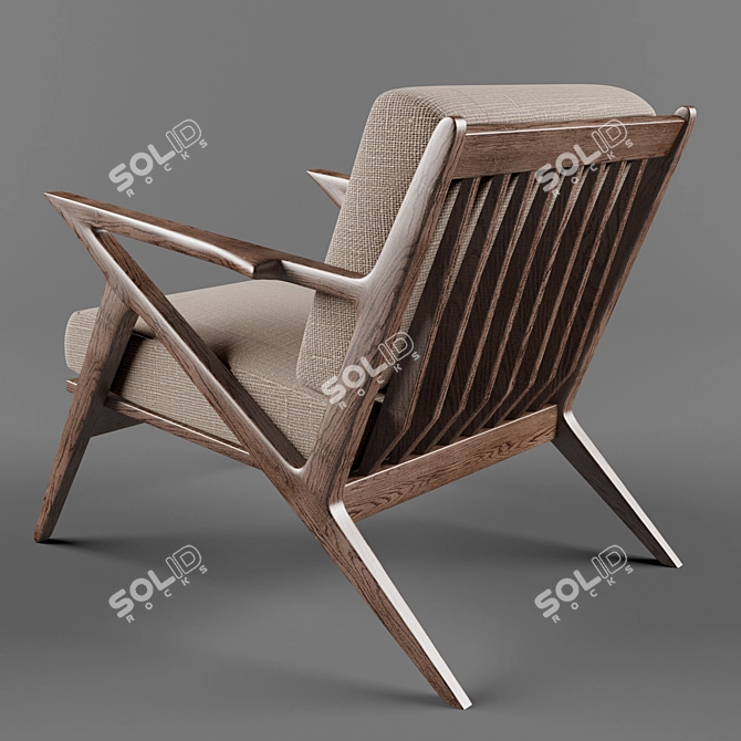 SOTO Cozy Lounge Chair 3D model image 2