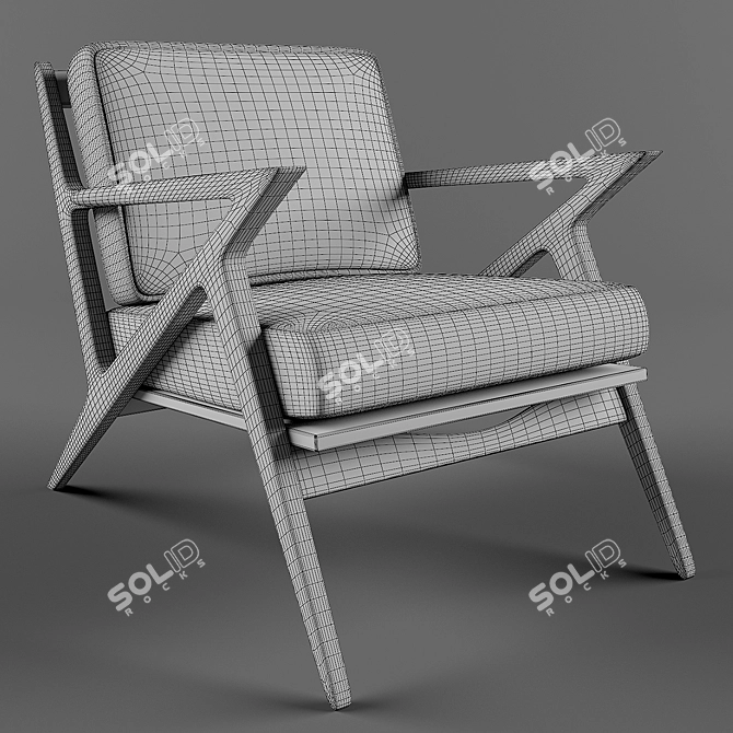 SOTO Cozy Lounge Chair 3D model image 3