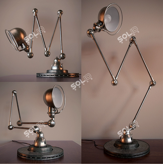 Versatile Jielde Lamp: Adjustable Attitude 3D model image 1