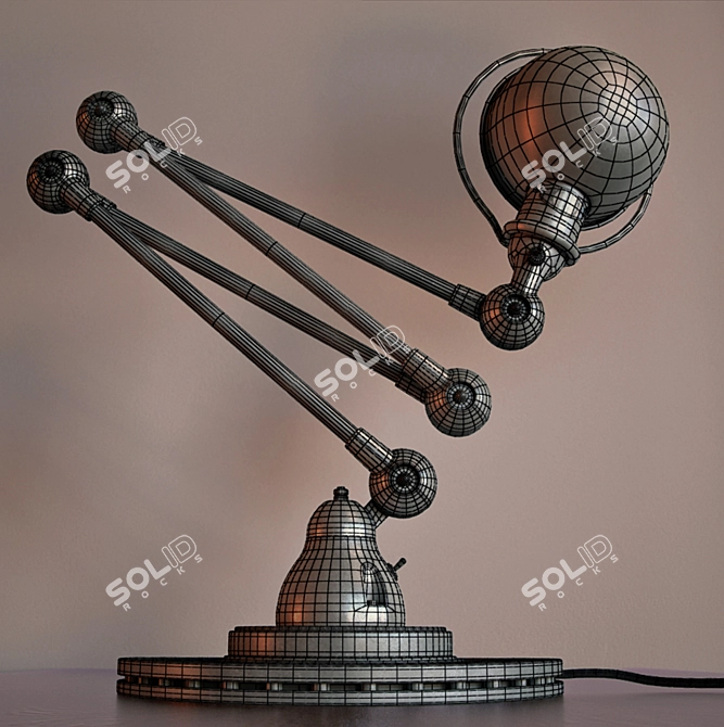 Versatile Jielde Lamp: Adjustable Attitude 3D model image 3