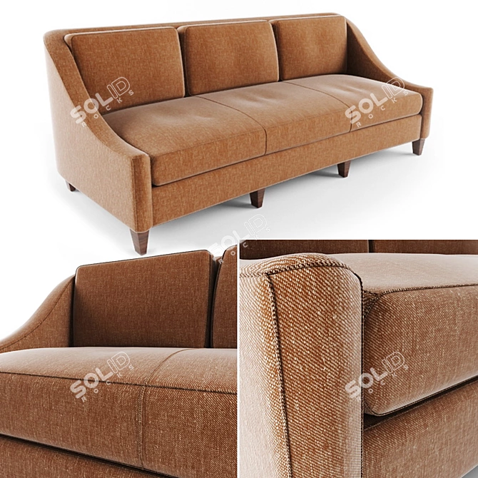 Handcrafted Sofa "Berzrukof" Studio 3D model image 1