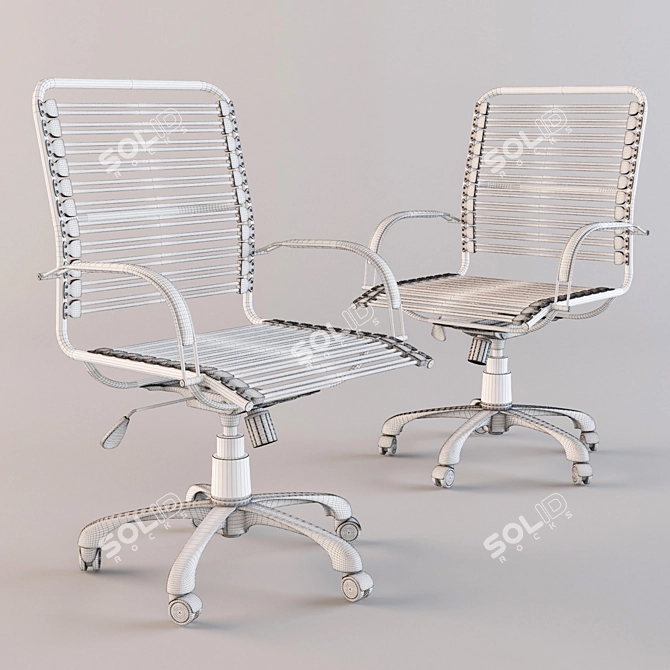 Vox Jangle Office Chair Bundle: Orange & Yellow 3D model image 2