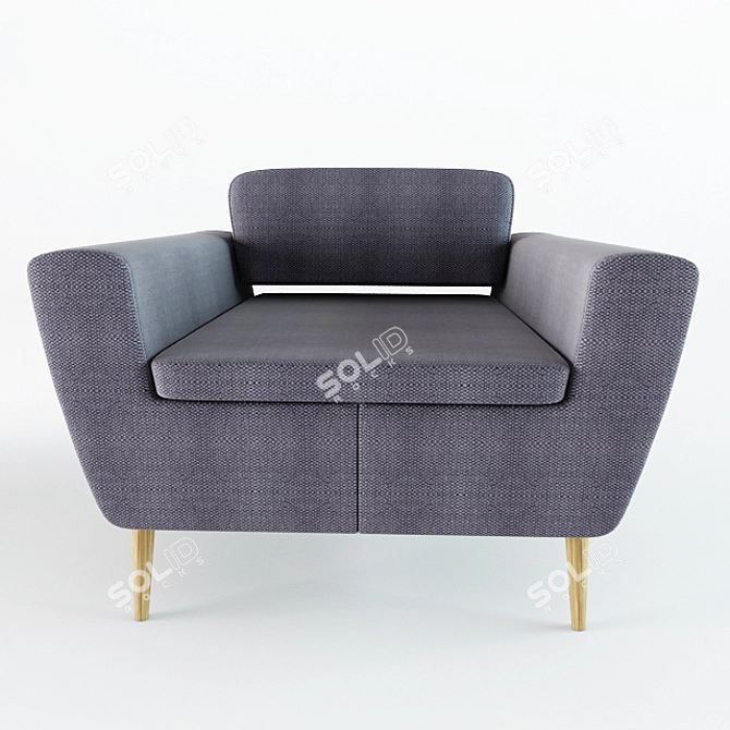 Italian Armchair Serie 50 3D model image 2