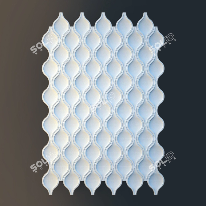 Title: 3D Gypsum Tiles 3D model image 1